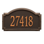 Williamsburg Address Plaque with a Oil Rubbed Bronze Finish, Estate Wall Mount with One Line of Text