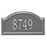 Providence Arch Address Plaque with a Pewter & Silver Finish, Standard Wall Mount with One Line of Text