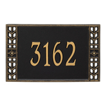 Personalized Boston Black & Gold Finish, Standard Wall with One Line of Text