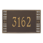 Personalized Boston Bronze & Gold Finish, Standard Wall with One Line of Text