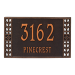 Personalized Boston Oil Rubbed Bronze Finish, Standard Wall with Two Lines of Text