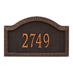 Personalized Penhurst Oil Rubbed Bronze Plaque Grande Wall with One Line of Text
