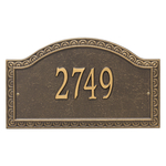 Personalized Penhurst Bronze & Gold Plaque Grande Wall with One Line of Text