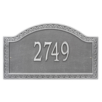 Personalized Penhurst Pewter & Silver Plaque Grande Wall with One Line of Text