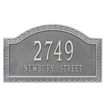 Personalized Penhurst Pewter & Silver Plaque Grand Wall with Two Lines of Text