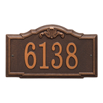 Personalized Gatewood Antique Copper Finish, Standard Wall with One Line of Text