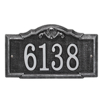Personalized Gatewood Black & Silver Finish, Standard Wall with One Line of Text