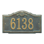 Personalized Gatewood Bronze & Verdigris Finish, Standard Wall with One Line of Text