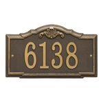 Personalized Gatewood Bronze & Gold Finish, Standard Wall with One Line of Text
