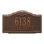 Personalized Gatewood Antique Copper Finish, Standard Wall with Two Lines of Text