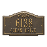 Personalized Gatewood Bronze & Gold Finish, Standard Wall with Two Lines of Text