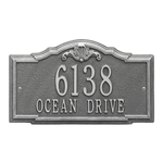 Personalized Gatewood Pewter & Silver Finish, Standard Wall with Two Lines of Text