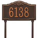 Personalized Gatewood Oil Rubbed Bronze Finish, Standard Lawn with One Line of Text
