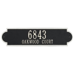 Personalized Richmond Black & White Finish, Estate Wall with Two Lines of Text
