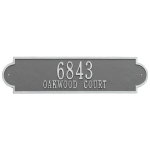 Personalized Richmond Pewter & Silver Finish, Estate Wall with Two Lines of Text