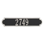 Personalized Richmond Horizontal Black & White Finish, Standard Wall with One Line of Text