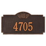 Address Plaque with your Monogram with a Oil Rubbed Bronze Finish, Estate Wall Mount with One Line of Text