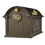 Balmoral Mailbox Side Plaque And Monogram Package Bronze