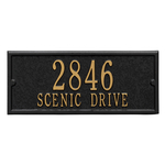 Personalized Side Plaque Black & Gold