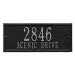 Personalized Side Plaque Black & Silver