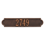 Personalized Richmond Horizontal Oil Rubbed Bronze Finish, Standard Wall with One Line of Text
