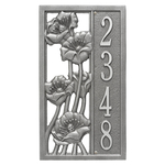 Personalized Flowering Poppies Vertical Wall Plaque