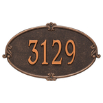 Personalized Montecarlo Oil Rubbed Bronze Finish, Standard Wall with One Line of Text