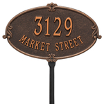 Personalized Montecarlo Oil Rubbed Bronze Finish, Standard Lawn with Two Lines of Text
