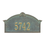 Personalized Roselyn Arch Bronze & Verdigris Plaque Grande Wall with One Line of Text