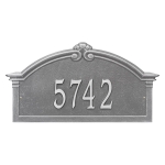 Personalized Roselyn Arch Pewter & Silver Plaque Grande Wall with One Line of Text
