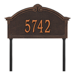 Personalized Roselyn Arch Oil Rubbed Bronze Plaque Grande Lawn with One Line of Text