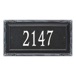 Personalized Gardengate Black & White Plaque Grande Wall with One Line of Text