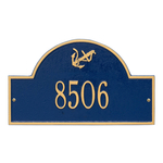 Personalized Anchor Arch Plaque Blue & Gold
