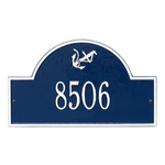Personalized Anchor Arch Plaque Blue & White