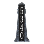 Personalized Lighthouse Vertical Grande Plaque Black & White