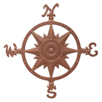 23 in. Compass Rose Wall Decoration Classic Copper
