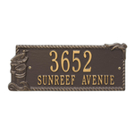 Personalized Seagull Rectangle Plaque Bronze & Gold