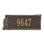 Personalized Seagull Rectangle Plaque Bronze & Gold
