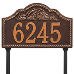 Personalized Rope Shell Arch Plaque Lawn Antique Copper