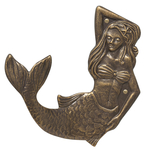 Mermaid Towel Hook (left) French Bronze
