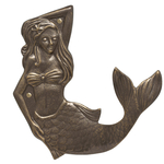 Mermaid Towel Hook (right) French Bronze