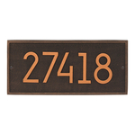 Hartford Modern Personalized Wall Plaque Oil Rubbed Bronze
