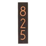 Delaware Modern Personalized Vertical Wall Plaque Oil Rubbed Bronze