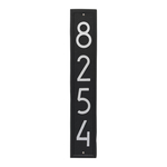 Vertical Modern Personalized Wall Plaque Black & Silver