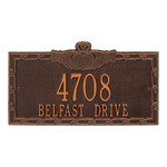 Claddagh Address Plaque Antique Copper