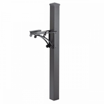 Extended Superior Capitol Post & Brackets Black