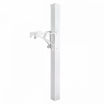 Extended Superior Capitol Post & Brackets White