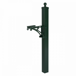 Extended Deluxe Capitol Post & Brackets Green