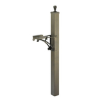 Extended Deluxe Capitol Post & Brackets Bronze