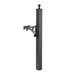 Extended Deluxe Capitol Post & Brackets Black
